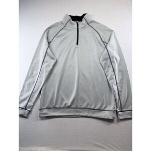 PUMA Men's 1/4 Zip Gray Golf Pullover Medium Long Sleeve Athletic Top